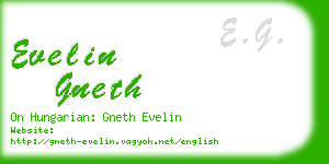 evelin gneth business card